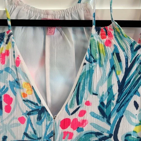 Lilly Pulitzer Bellamie Dress Serene Blue Tippy Top - Picture 5 of 7